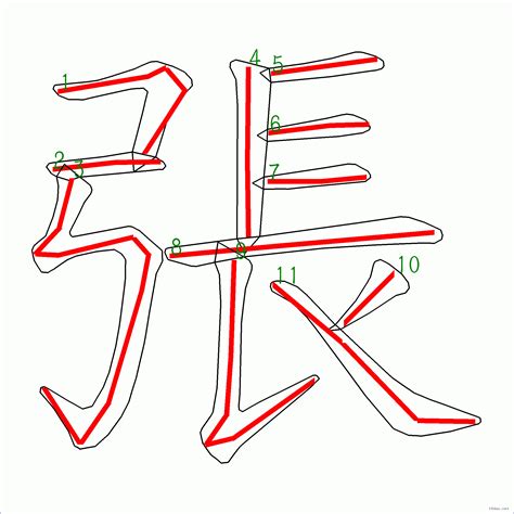 張筆畫多少|張的基本字典查詢解釋